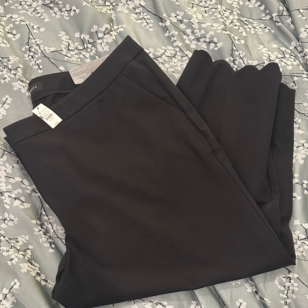 Talbots Womans Elegant Black Dress Pants